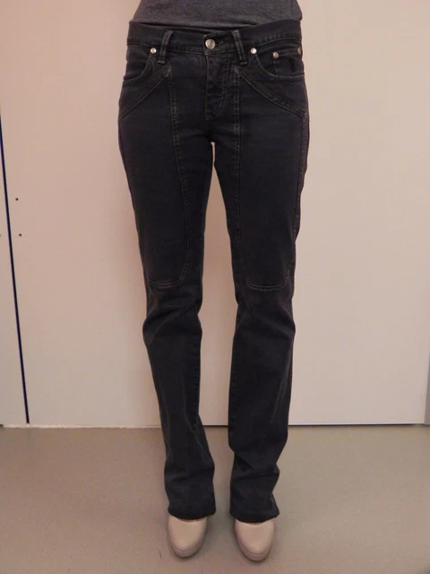 Jeans Jeckerson Donna Nero Pantaloni Originali - Taglia 27 / 41