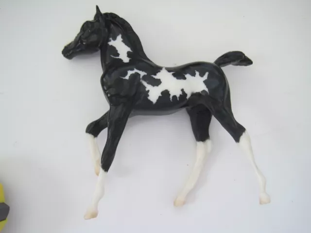 Breyers Pinto Mare Black White Splotches 5" x 4.5"