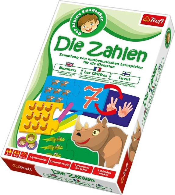 Der kleine Entdecker Die Zahlen Puzzle lernen Vorschule Nikolaus Geschenk Mathe