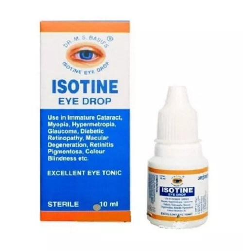 Isotine Eye Gouttes (10ml) Soulage De Eye Stress & Ordinateur Éprouve, Glaucome 3