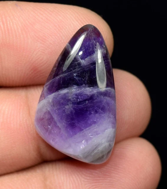 Agate de dentelle d'améthyste naturelle cabochon fantaisie pierre précieuse...
