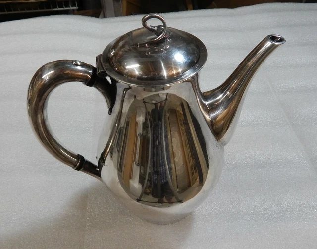 Vintage Reed and Barton Coffee Pot Silver Plate Americana #7035  9.5"