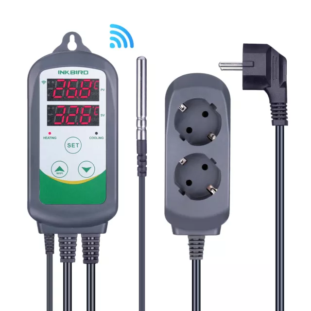 Inkbird ITC308 Wifi Einstellbar Temperaturregler Digitaler Thermostat 220V Sonde