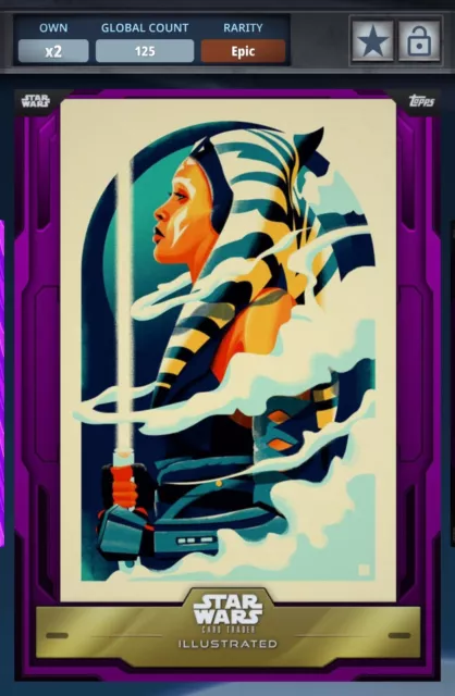 Topps Star Wars Card Trader Illustrated - The Jedi (Ahsoka Tano) - CTI - Digital