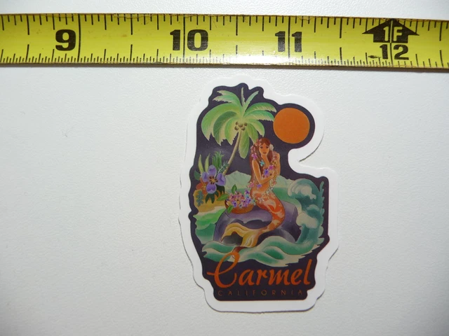 California Carmel Mermaid Decal Sticker Pride State