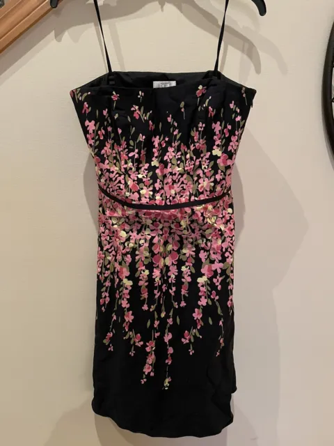 Ann Taylor Loft Women's Cotton Dress Sleeveless 8 Floral