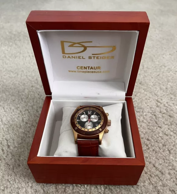 Daniel Steiger Swiss Movement Stainless Steel Luxury Wristwatch In Original Box