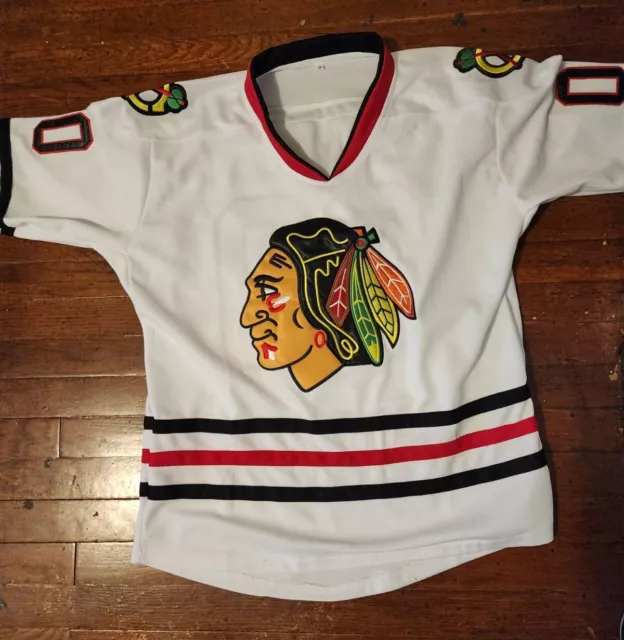 Vintage Clark Griswold Chicago Blackhawks #00 Hockey Jersey M Christmas  Vacation