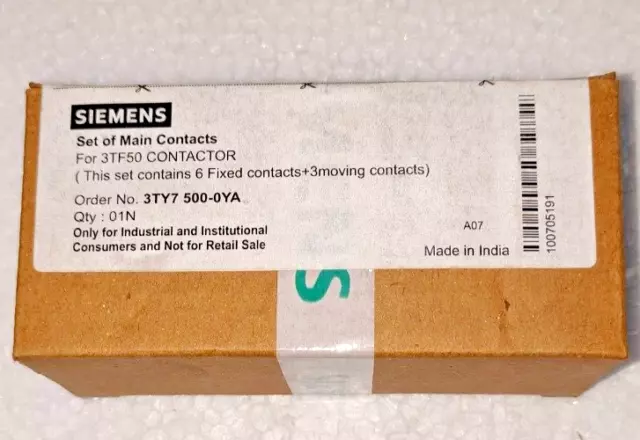 3TY7500-OA 3TF Main Contact 3P 3TY7500-0A contact kit Fit for Siemens 3TF50