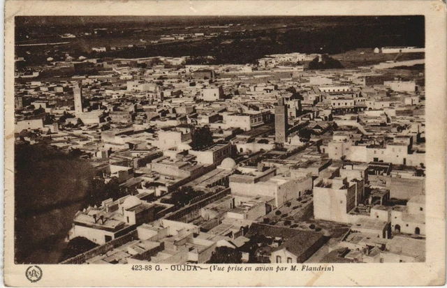 CPA AK MOROCCO OUDJDA Aircrafted View by Mr. Flandrin (31087)