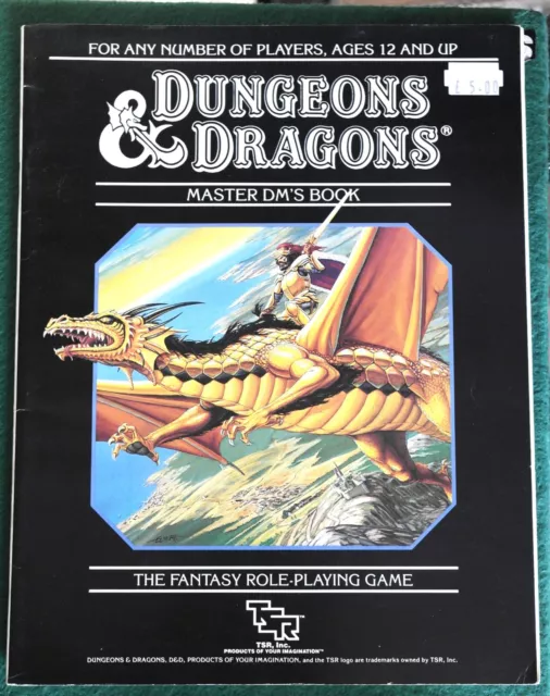 LOT#3   Dungeons & Dragons - D&D Master DM's Book TSR