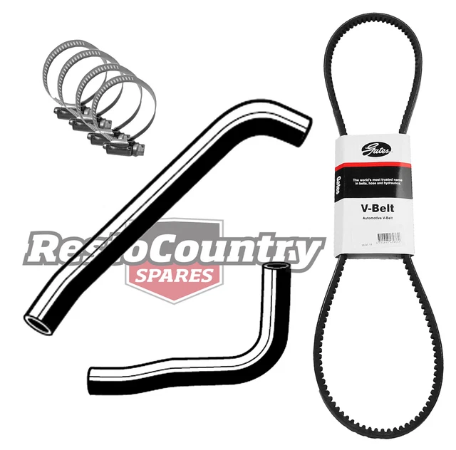 HOLDEN TORANA SERVICE Radiator Hose +Clamp +Fan Belt LH LX V8 4.2L 253