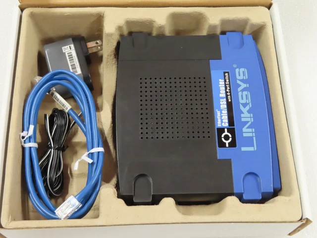 LINKSYS CABLE DSL Router Etherfast With 4 Port Switch BEFSR41 $5.00 ...