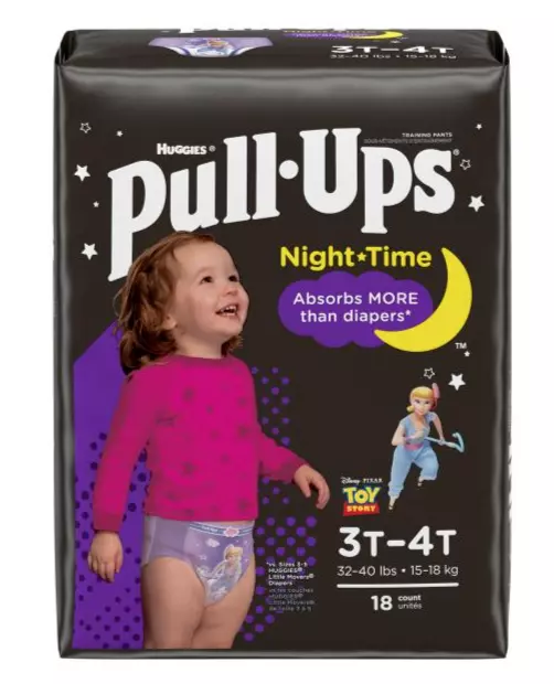 DISNEY PIXAR TOY STORY Huggies Pull - Ups Night-Time Training Pants- Girls  $19.99 - PicClick
