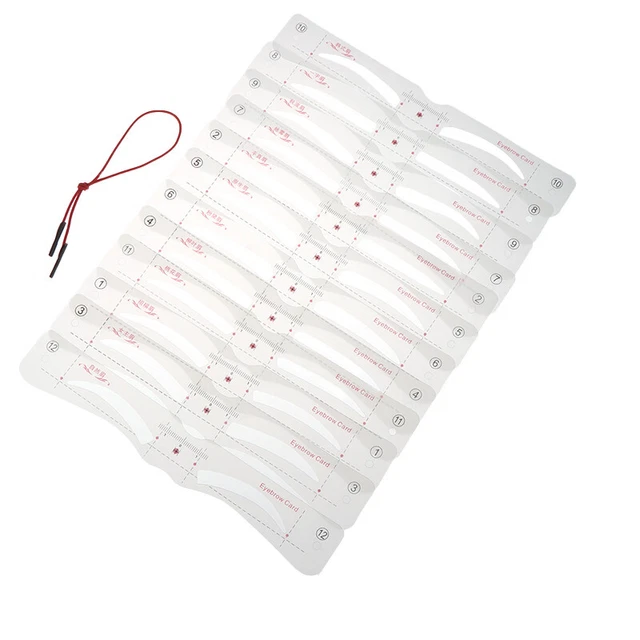 12 pz adesivo sopracciglia silicone modello sopracciglia mughetto strumenti trucco Le