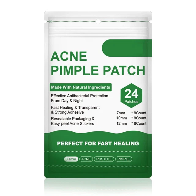 24pcs Ultra-thin Acne Pimple Remover Patches Acne Treatment Stickers Kit FS2#