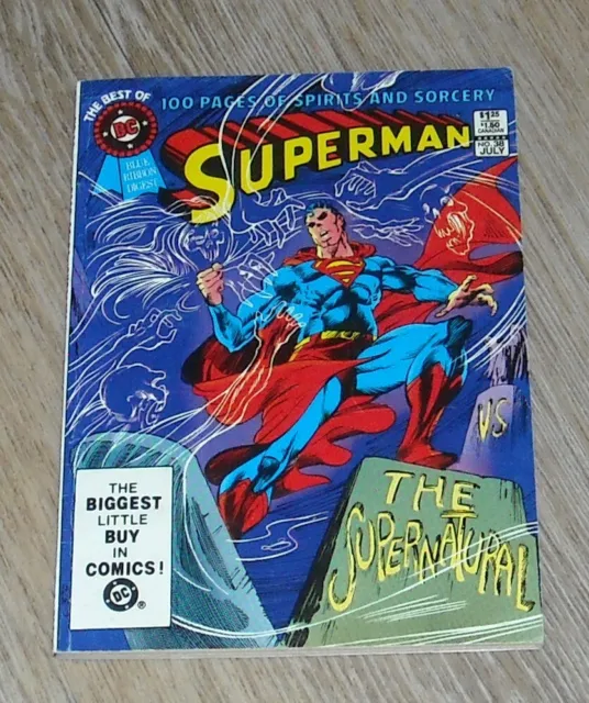 SUPERMAN vs the SUPERNATURAL BEST DC BLUE RIBBON DIGEST COMIC BOOK #38 July 1983