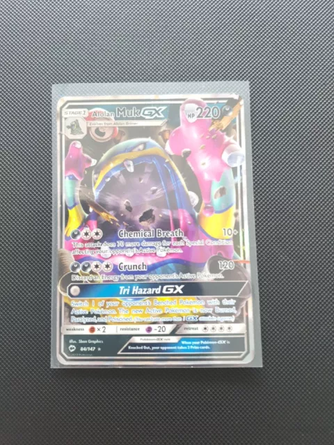 Pokémon TCG Alolan Muk GX brennende Schatten 84/147 Holo Ultra selten