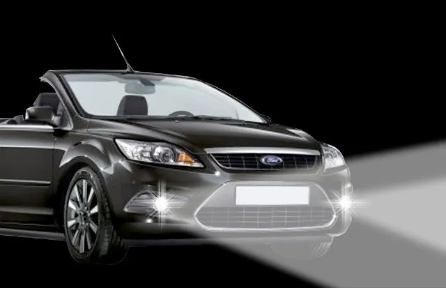 LED Tagfahrlicht + Nebelscheinwerfer für Ford Focus II Cabrio Tagesfahrleuchten