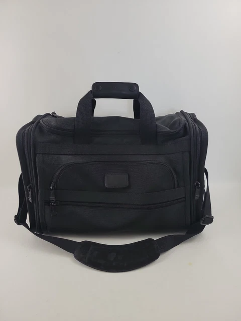 Tumi Alpha Duffle Carry-On Overnight Bag Black Ballistic Nylon 221D3
