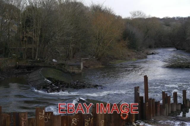 Photo  Collapsed Newlay Weir River Aire (5) Another View Of The Breach In The We