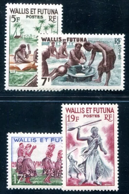 WALLIS et FUTUNA 1957 183-184,186-187 ** POSTFRISCH TADELLOS (I3522