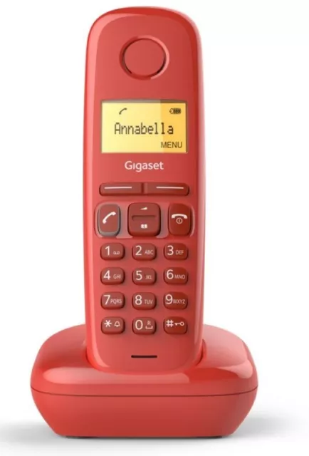 Gigaset A170 Telefono Inalambrico Dect Id Llamadas Rojo