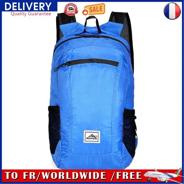 20L Foldable Shoulder Backpack Ultra Light Waterproof Bag (Dark Blue)