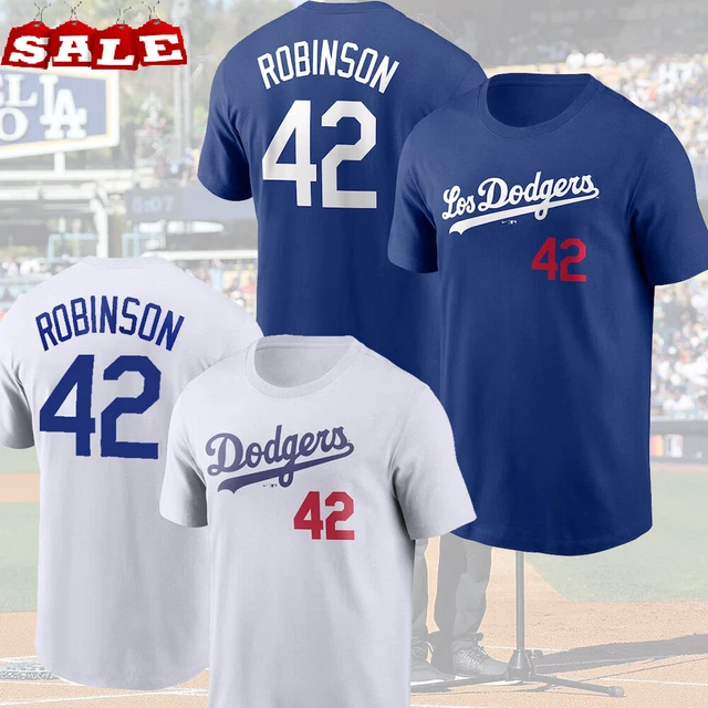 HOT JACKIE Robinson Los Angeles Dodgers 2024 Player Name & Number T