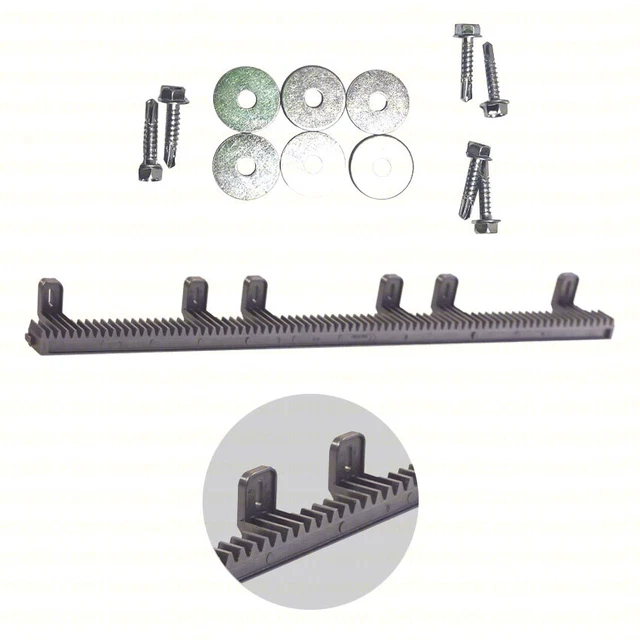 Kit rack 4 mt 4mt mètres portail coulissant universel nylon plastique
