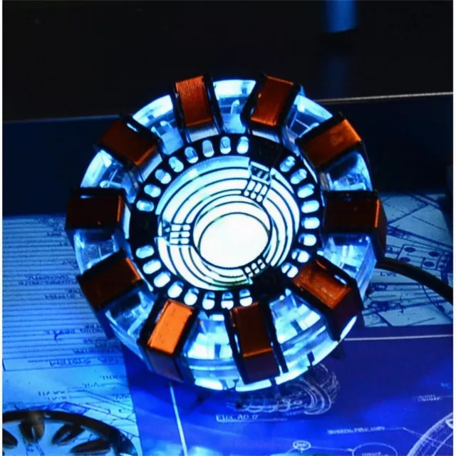 MK1 Iron Man Arc Reactor Proof that Tony Stark Heart LED Chest Lamp Light 3