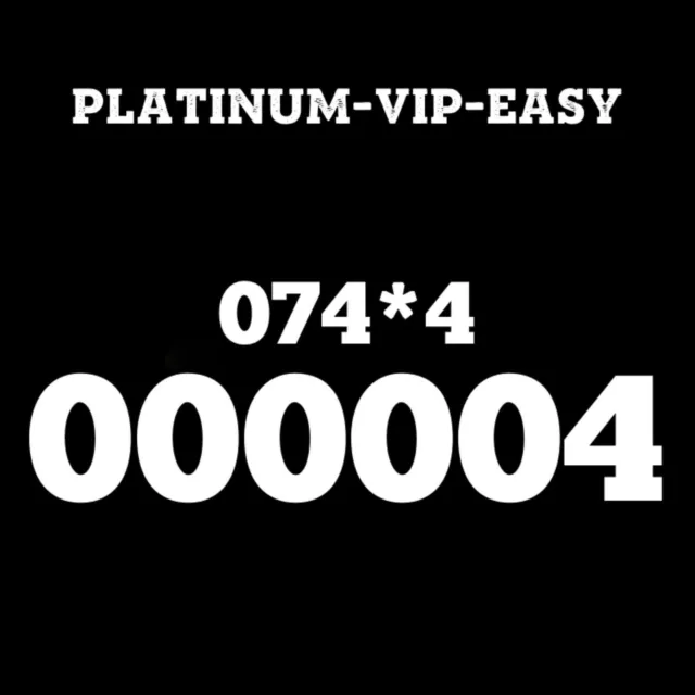 ⭐ Gold Easy Vip Memorable Mobile Phone Number Diamond Platinum Sim Card 00000 4