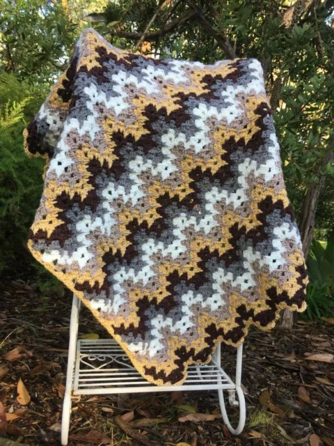 New Handmade Crochet  Toddler Baby Blanket/Throw. Multi Purpose. Knee Rug.