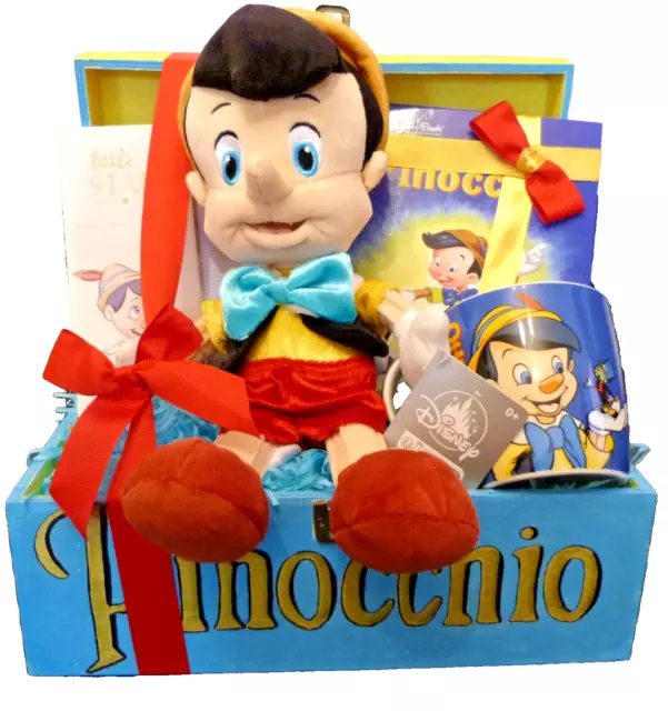 hand painted wooden disney pinocchio gift box 2