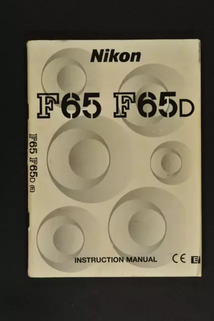Bedienungsanleitung für Nikon F65, F65D (englisch) instruction  manual