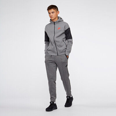 Nike Kids NSW Fleece Tracksuit Grey S M L XL 856179 091