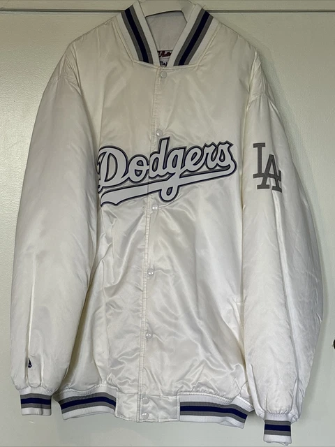 VINTAGE LOS ANGELES Dodgers Bomber Starter Jacket Majestic LA Satin MLB