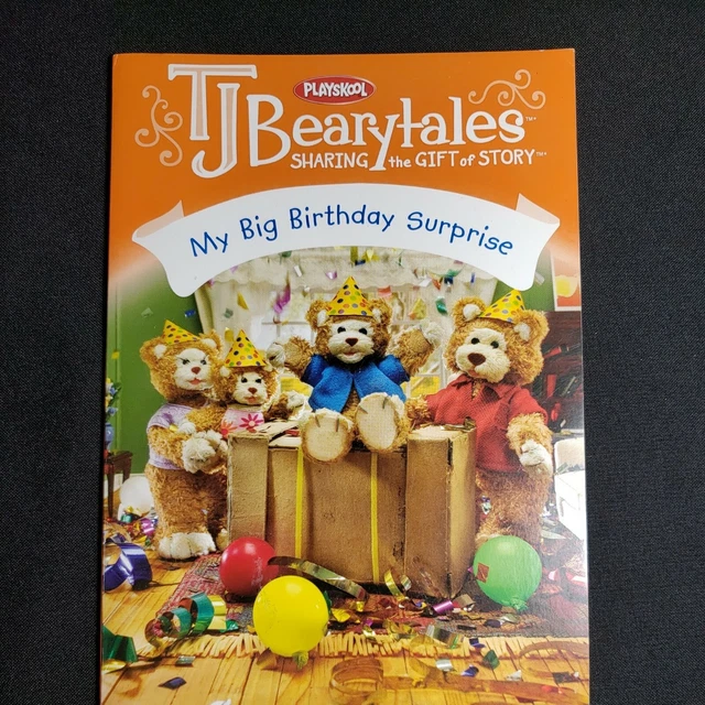 PLAYSKOOL TJ BEARYTALES My Big Birthday Surprise Book Beary Tales 9.78