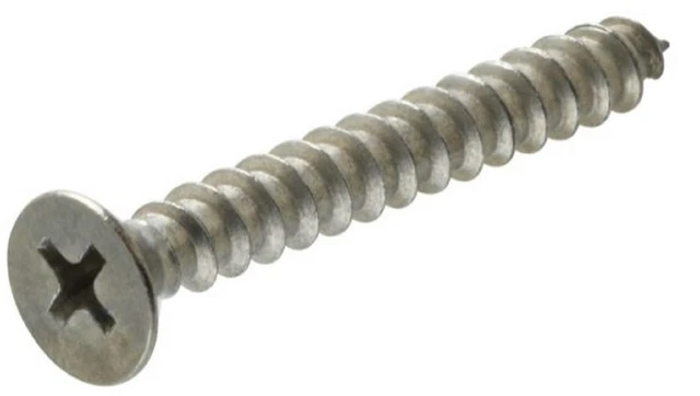 Hillman 881867 Stainless Flat-head Phillips Sheet Metal Screw #8 x 1-1/2" 5-Pack