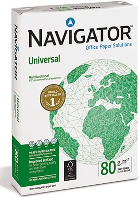 253669 Navigator UNIVERSAL Papier/universala3 DIN A3 Bianco 80 G/MQ, 500