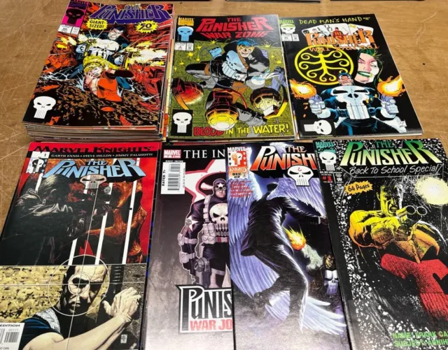 Marvel Comics Punisher lot of 53 comic books