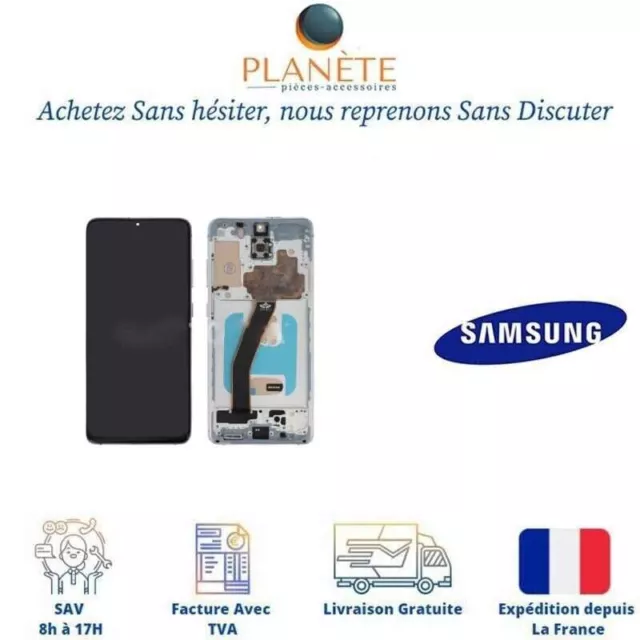 Ecran LCD Complet Blanc Incell Avec Châssis Pour Samsung Galaxy S20 (G980F/G981B