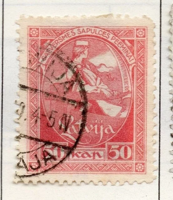 Latvia 1919-21 Early Issue Fine Used 50k. 182317