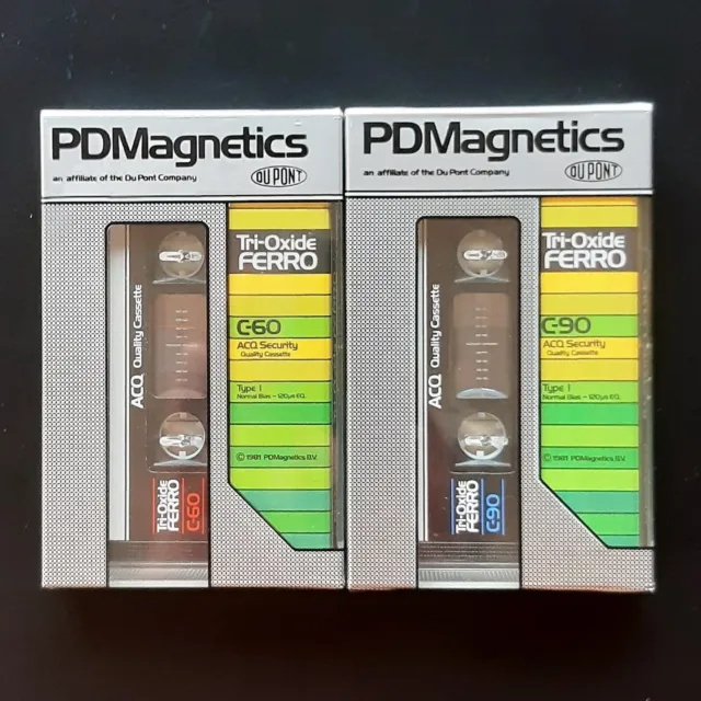 Audio Cassette PDM Tri-Oxide FERRO C60 C90 - 2 Musicassette Sigillate MAR