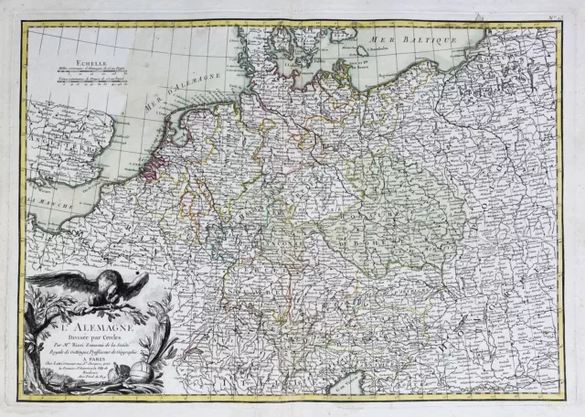 Germany German Rich Prussia Poland Polska Rizzi Zannoni Map Card 288467