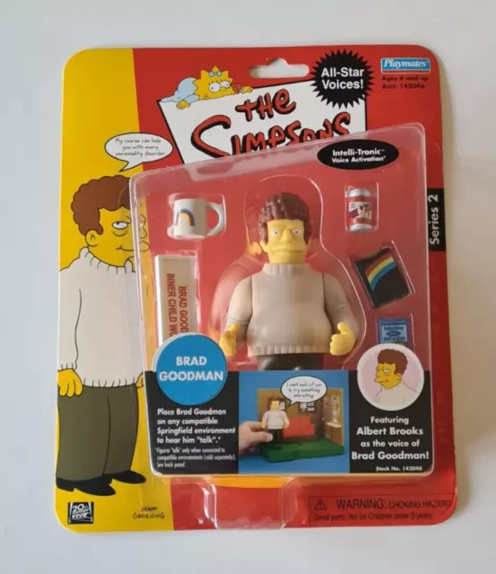 Playmates The Simpsons World Springfield WOS Brad Goodman Interactive Figure NEW