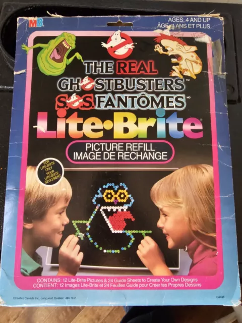 Lite Brite The Real Ghostbusters Picture Refill 12 Pictures