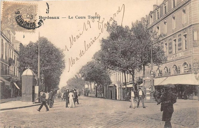 CPA 33 BORDEAUX LE COURS TOURNY (dos non divisé)