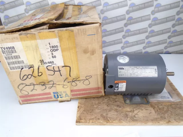 LINCOLN ELECTRIC - Motor KM428 - TV4908 - 1HP 1740 RPM 3PH 60HZ 56 ODP 230/460V