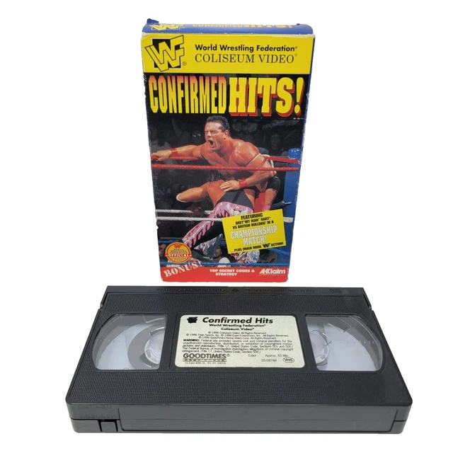 WWF CONFIRMED HITS 1996 Coliseum VHS Bret Hart Razor Ramon Undertaker ...